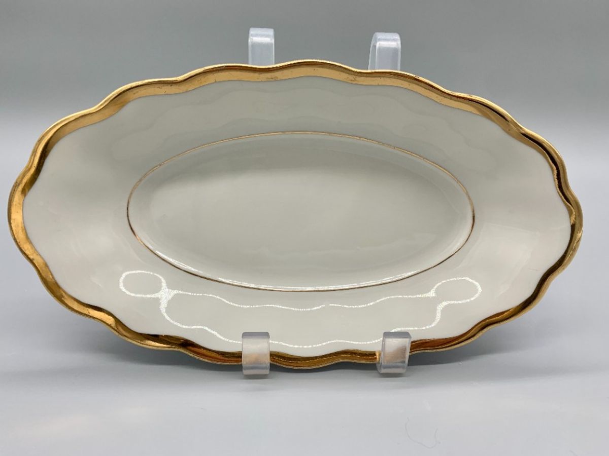 Koenigszelt Vintage Serveerschaaltje Roomwit/goud image 2