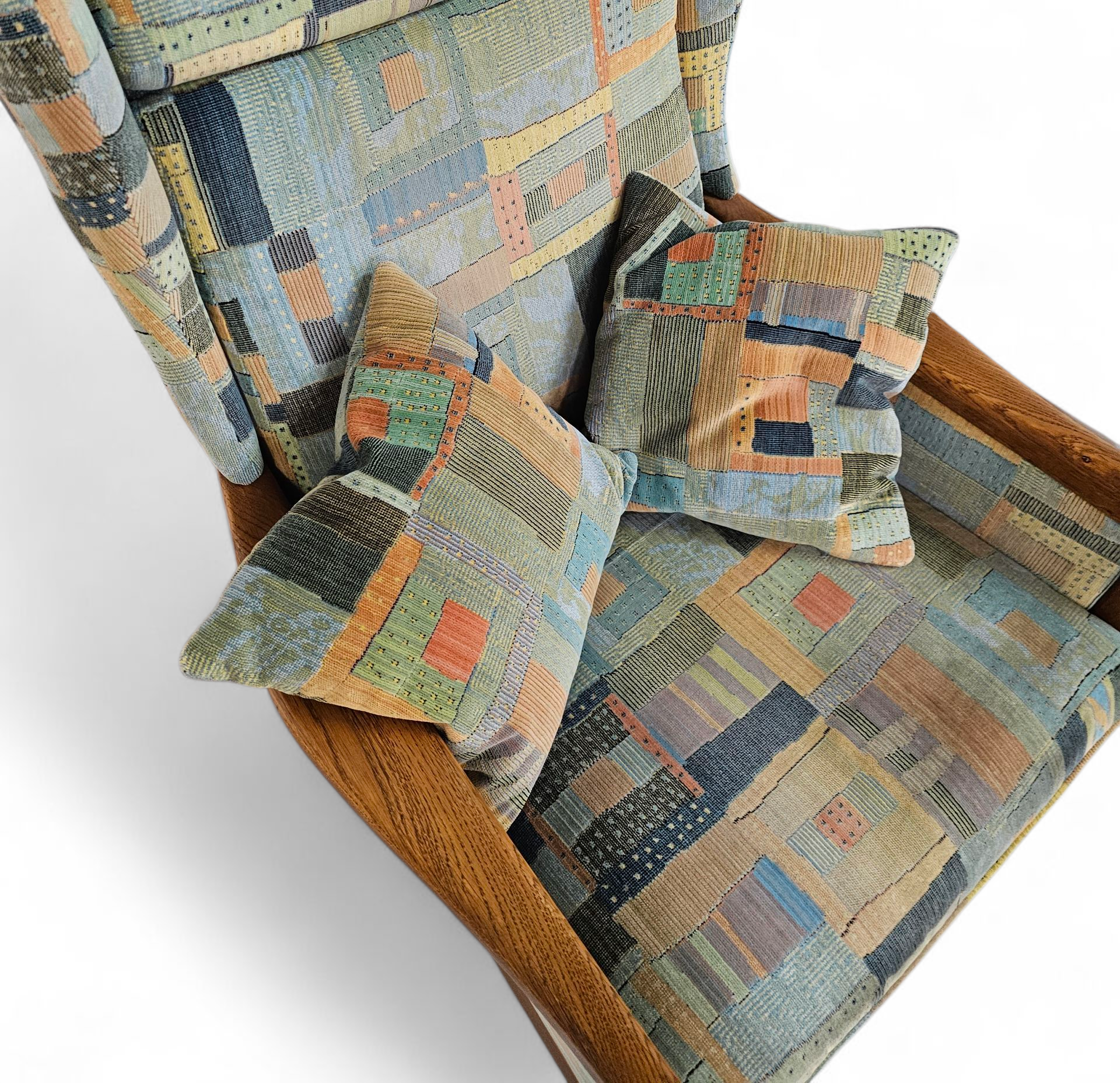 2 X Casala Wingback / Lounge / Armchair In Top Condition / 4 Small Cushions / 1960s image 8