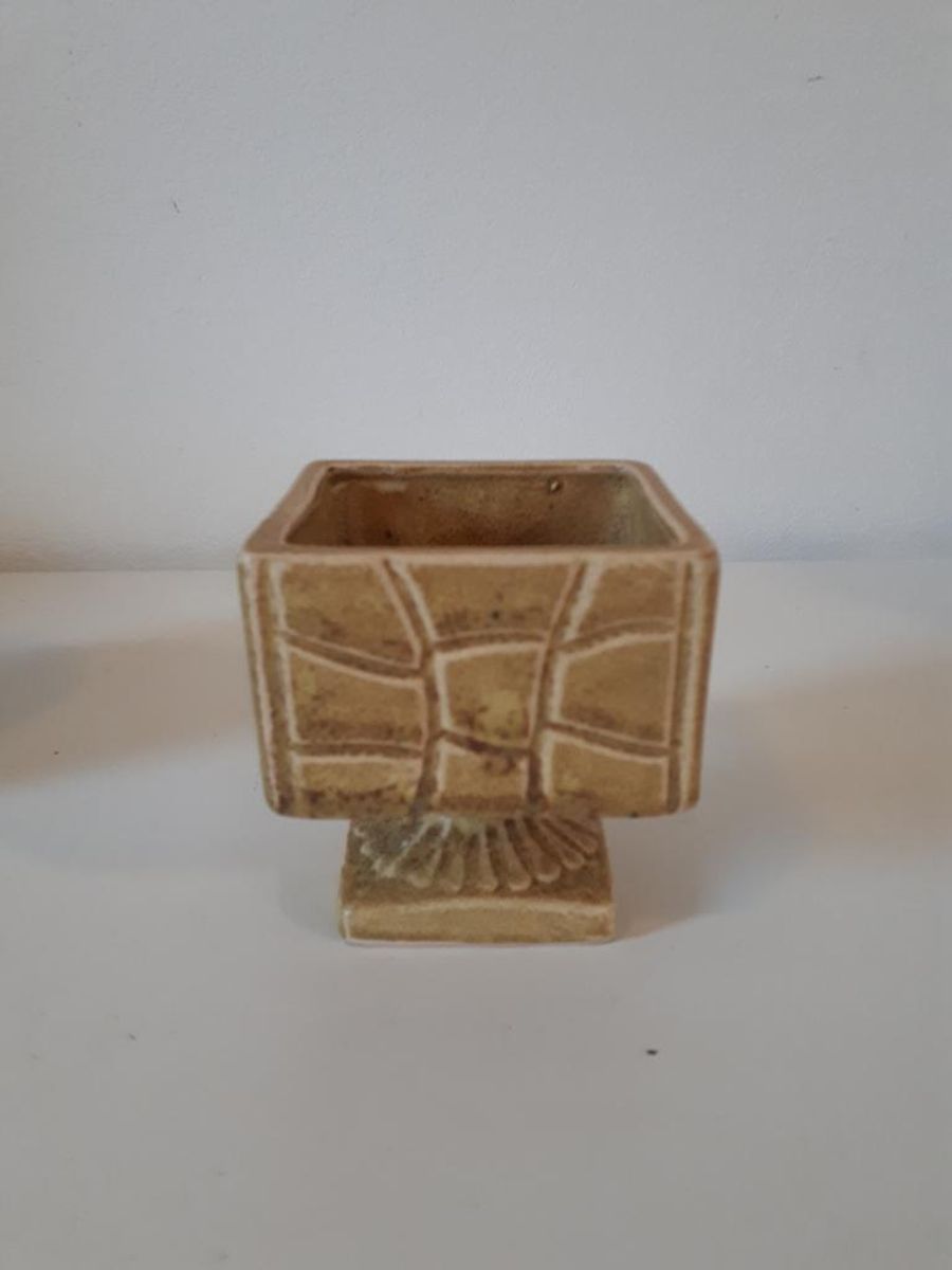 Okergeel Groen Vintage Bloempotje Retro Pot Kamerplant image 5