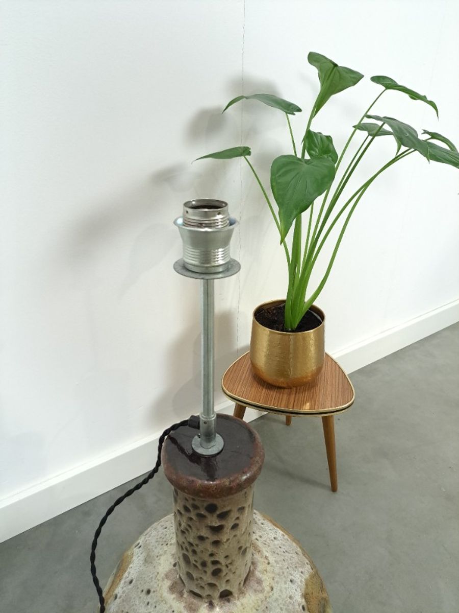 Oude Aardewerk Lampenvoet, Vloerlamp image 7