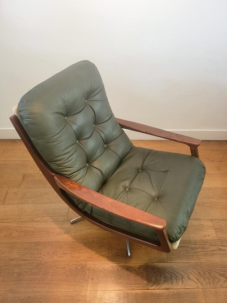 Vintage Eugen Schmidt Swivel Chair Voor Soloform 1960 image 9