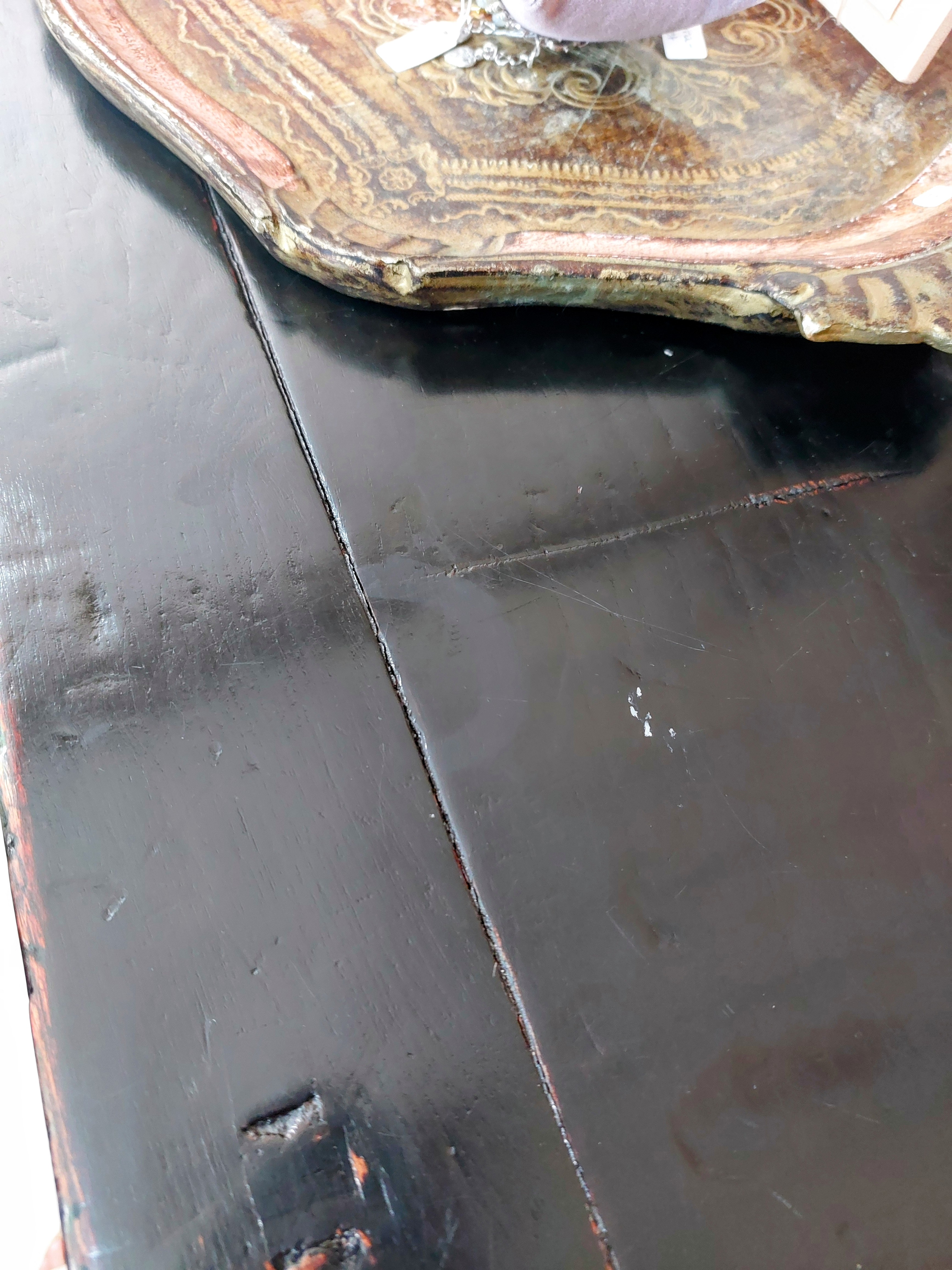 Chinese Bamboe Kast Zwart image 8