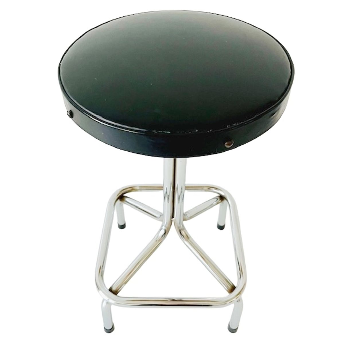 Vintage Buisframe Kruk Chroom Zwart image 3