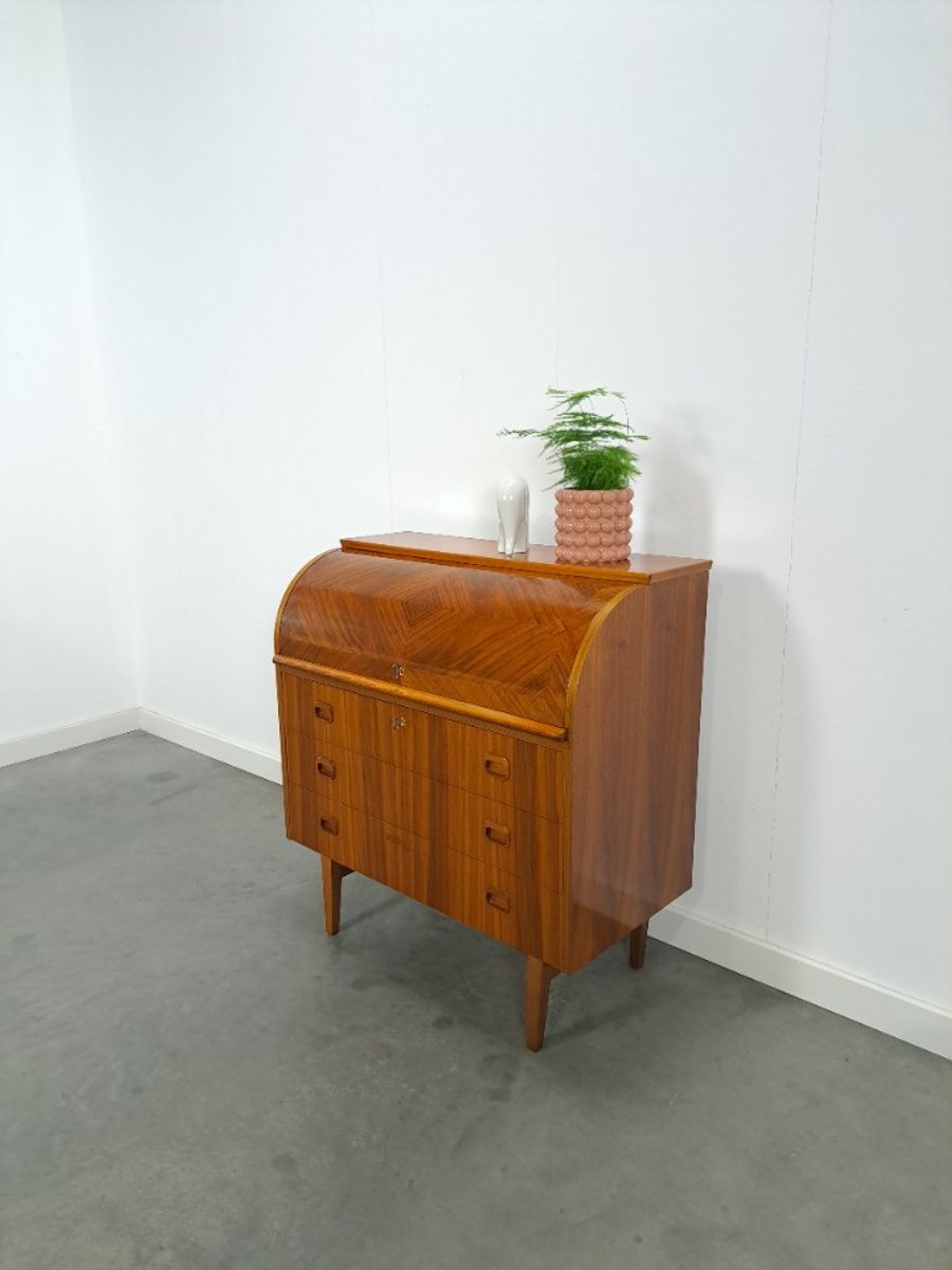 Secretaire Bureau Uit Zweden Met Lades, Scandinavisch Bureau image 5