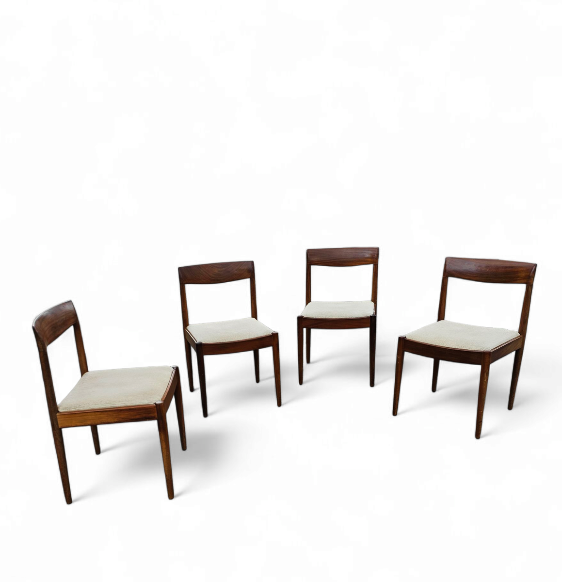 4 X Scandinavian Teak Dining Chairs / 1970s image 7