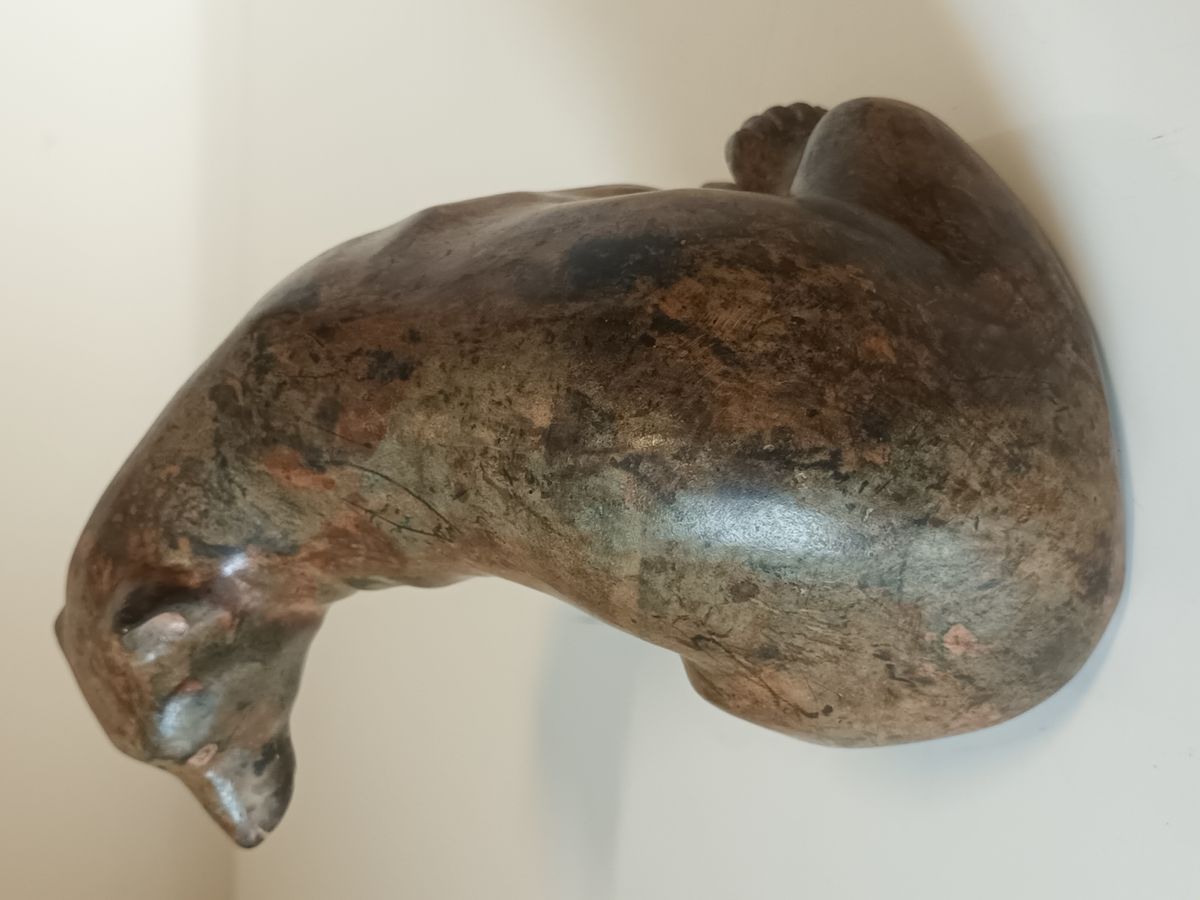 Bronzen Zittende Beer Pierre Chenet image 4