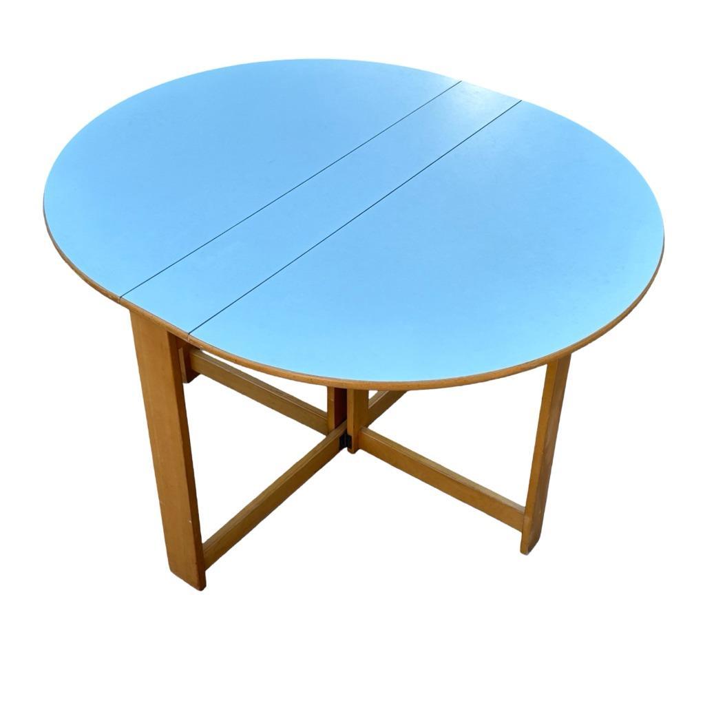 Vintage Ronde Scandinavische Opklapbare Eettafel Design image 20