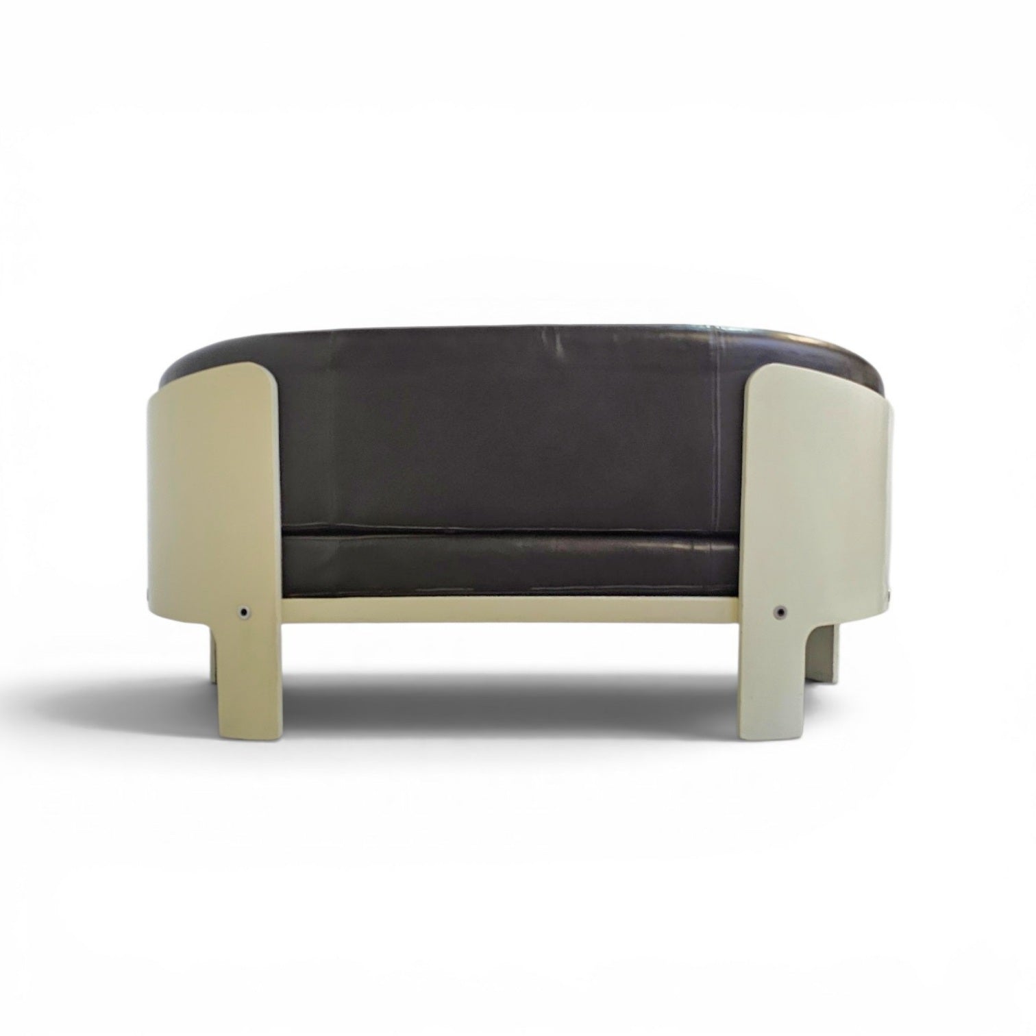 Bz49 Sofa By Hans Ell For 't Spectrum / 1970 / Dark Brown Leather image 18