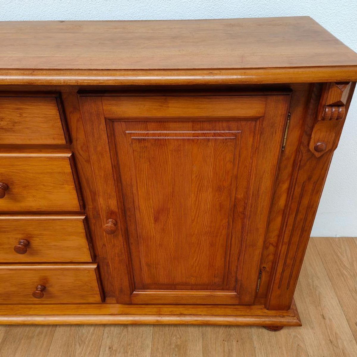 Vintage Landelijk Grenenhout Dressoir Buffetkast Ladekast image 15