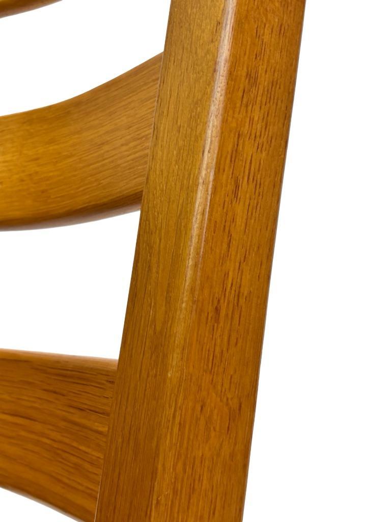 Vintage Set Van 6 Eetkamerstoelen Eiken En Riet Design image 18