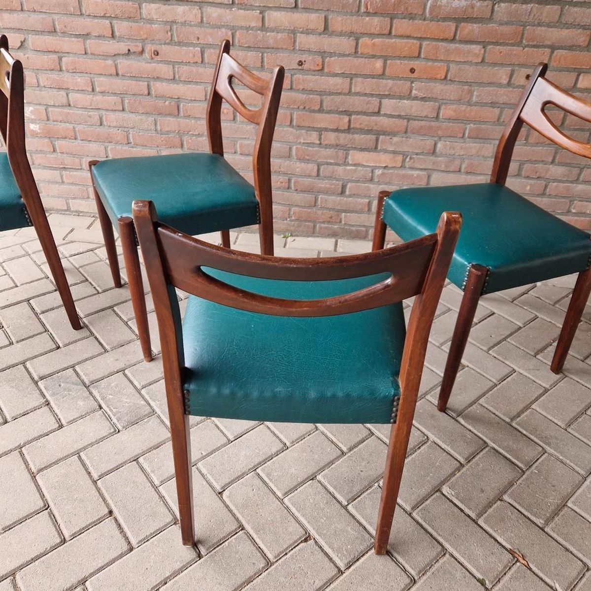 Set 4 Vintage Stoelen Deense Stoelen Jaren 60 image 20