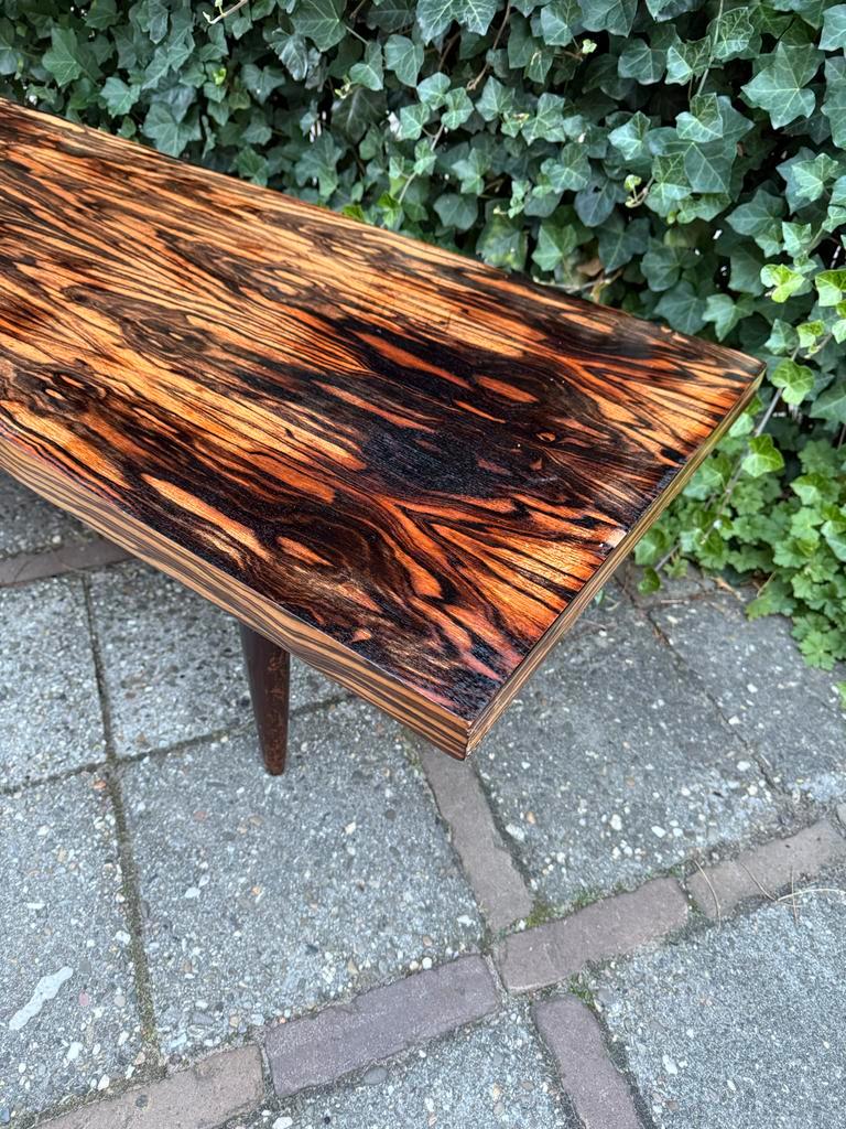 Macassar Ebbenhout Salontafel, Deens Design ‘50/‘60 Vintage image 10
