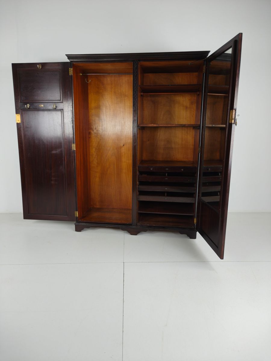 Art Deco Mahoniehouten Garderobekast Voor Dames Van Waring & Gillow – Ca. 1920 image 5