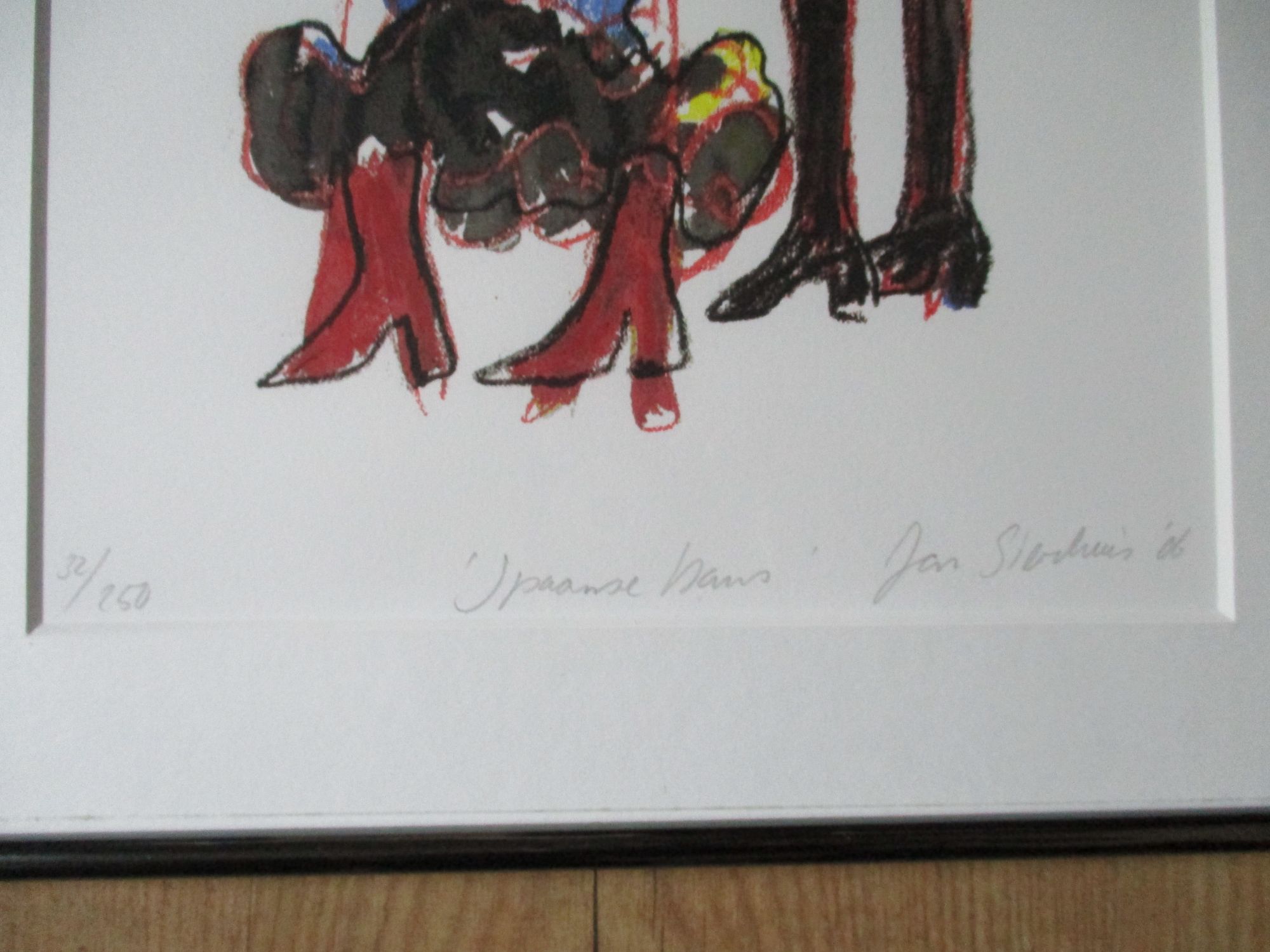 Jan Sierhuis Litho Spaanse Dans 2006 Expressionisme Vintage image 3