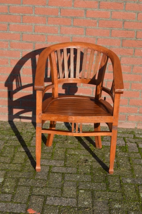 Armstoel Van Massief Teakhout image 3