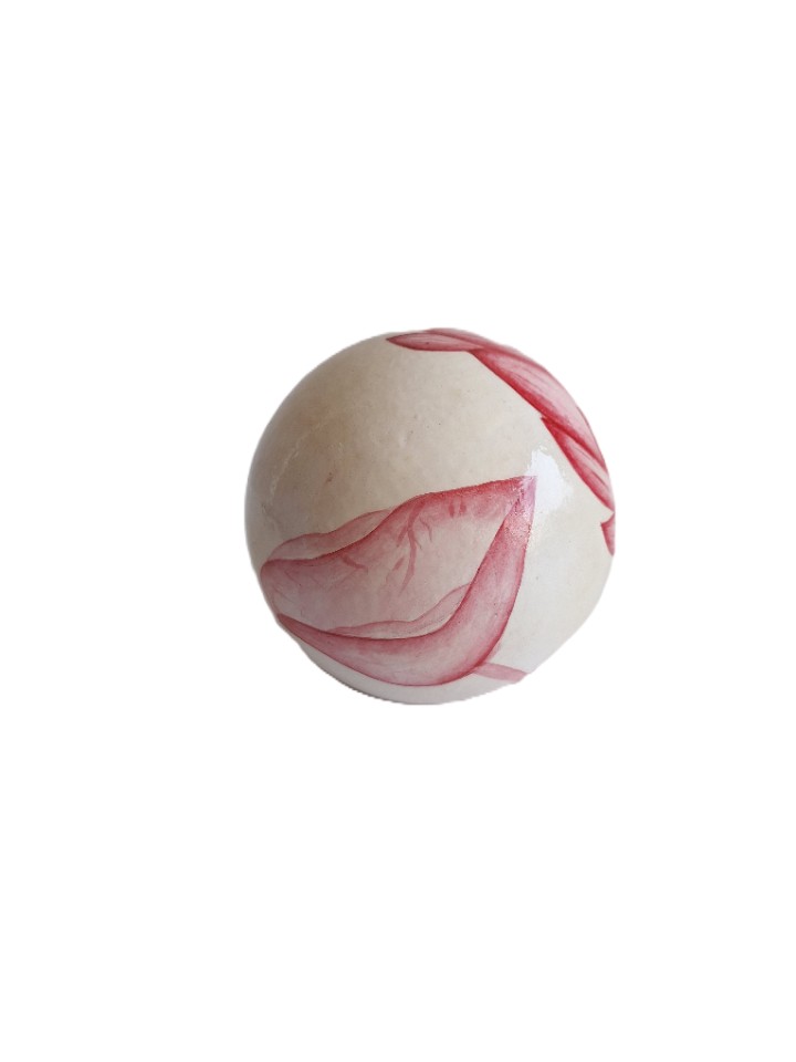 Een Ronde Bal Van Gips Ø 10 Cm Met Bloemmotief image 5