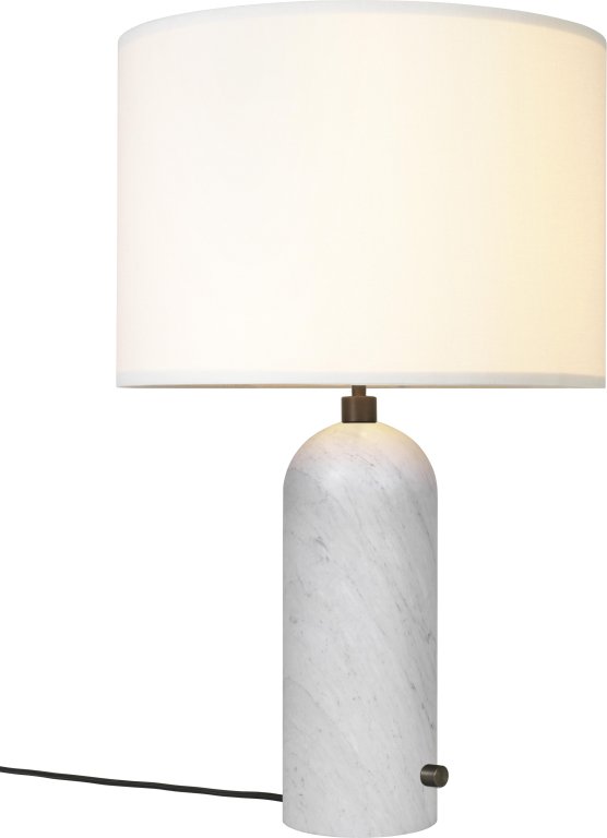 Gubi | Gravity Tafellamp Large Wit Marmer/canvas image 4