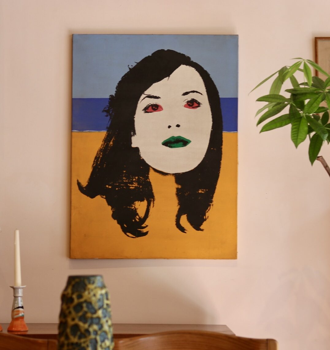 Popart Vrouwelijk Portret, Circa 1970 image 2