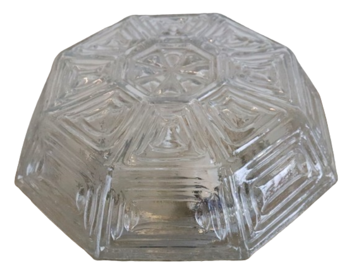 Vintage Nos Hexagon Plafondlamp Plafonniere Glas image 2