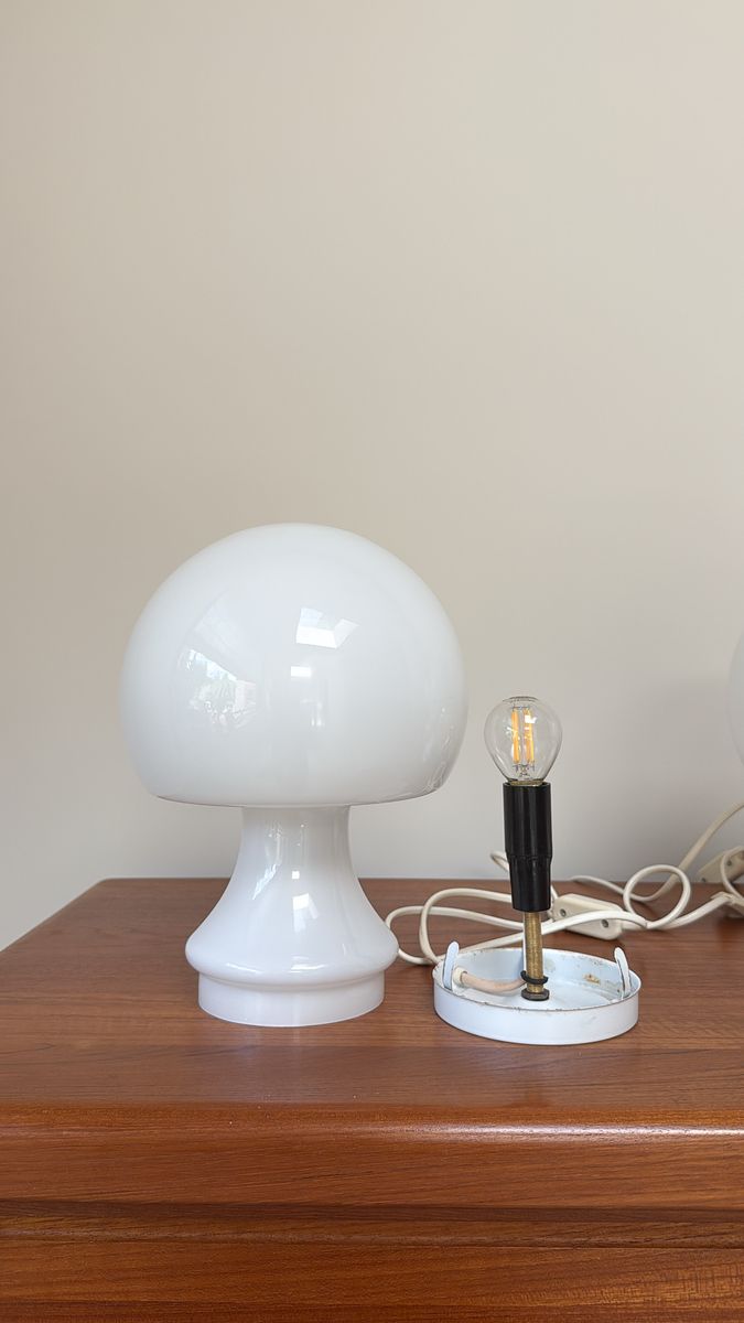 Vintage Glazen Spage Age Mushroom Lampen image 8