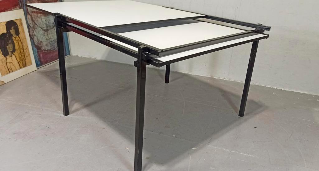 Vintage Mets & Co Uitschuifbare Eettafel, Dutch Design image 7