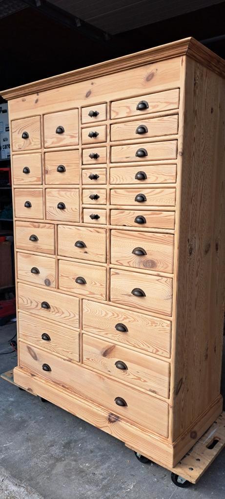 Unieke.grenen Ladekast 29 Lades Refurbished Puur Natuur image 8