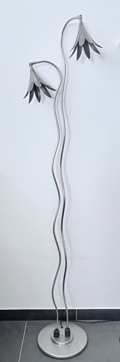 Unieke Vintage Metalen Vloerlamp Fleur France ‘60 image 9