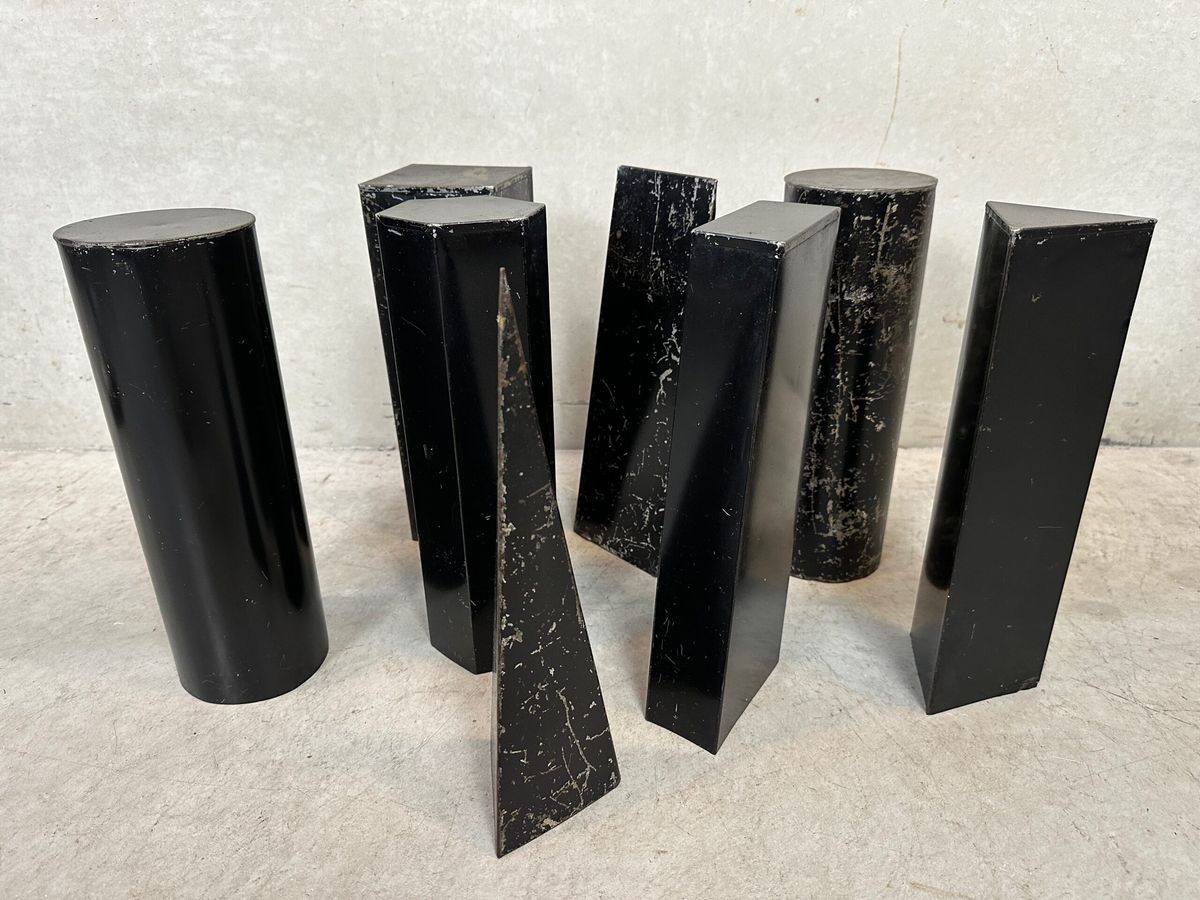 8x Antieke Meetkundige Vormen – Metaal image 2