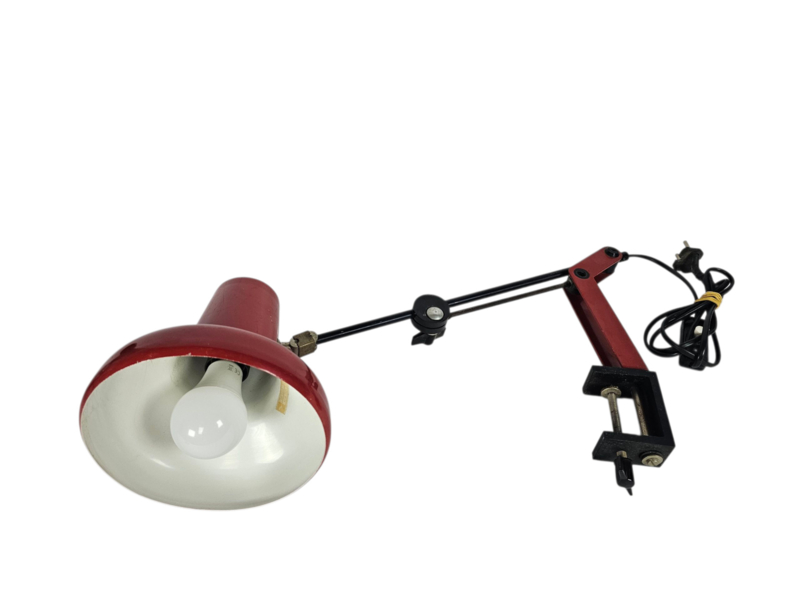IKEA Design - Verstelbare Bureaulamp - Metaal - Tafelklem - 80's image 3