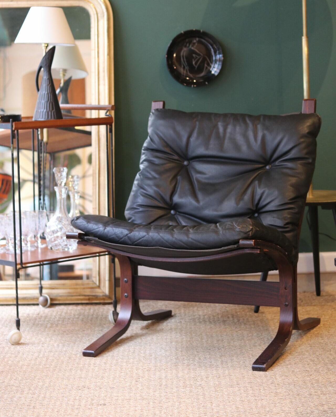Siesta Fauteuil, Ingmar Relling, Zwart Leer image 7