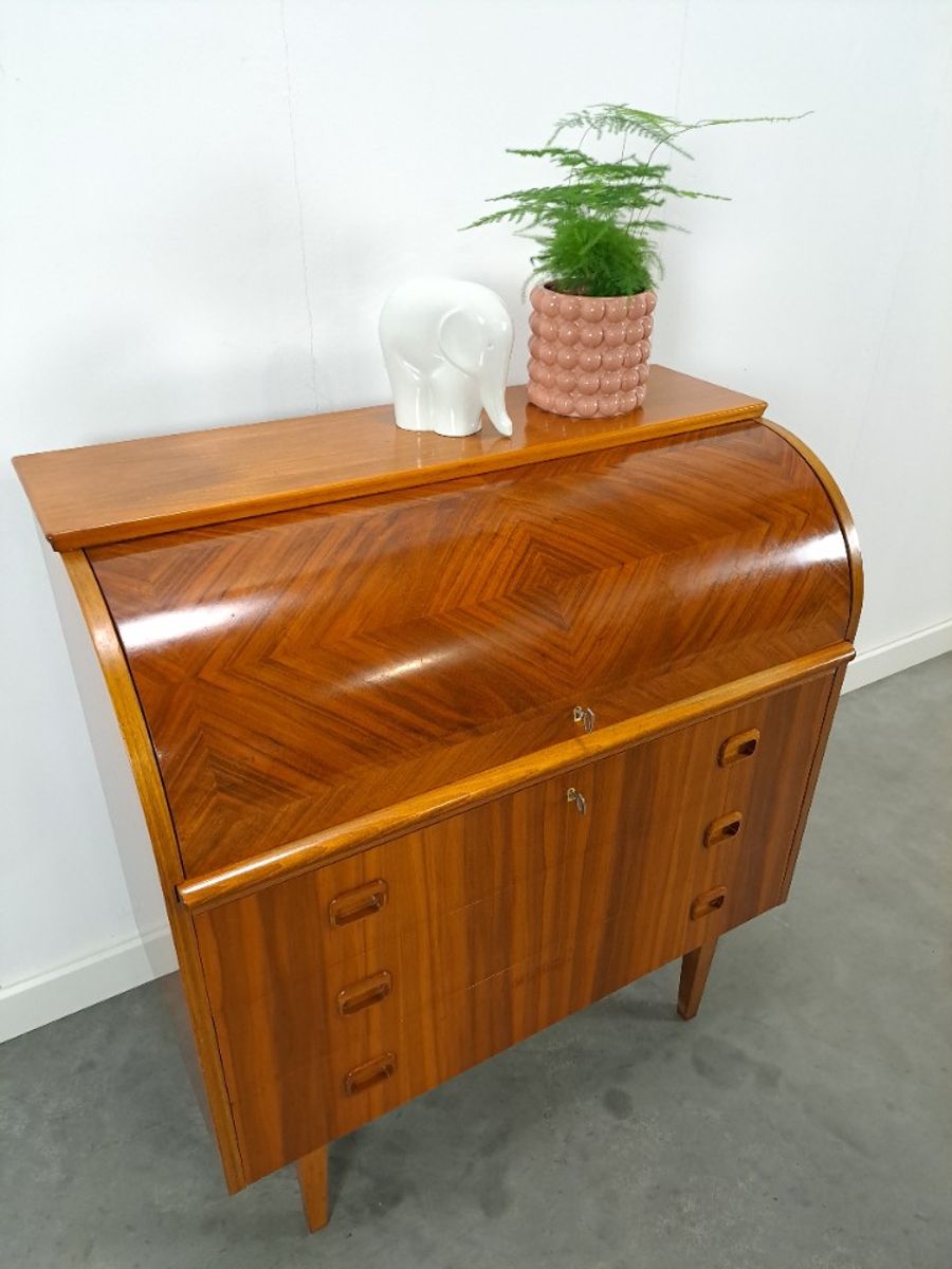 Secretaire Bureau Uit Zweden Met Lades, Scandinavisch Bureau image 10