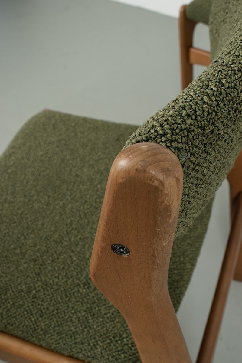 Set Van 4 Deense, Refurbished, Vintage Stoelen image 8