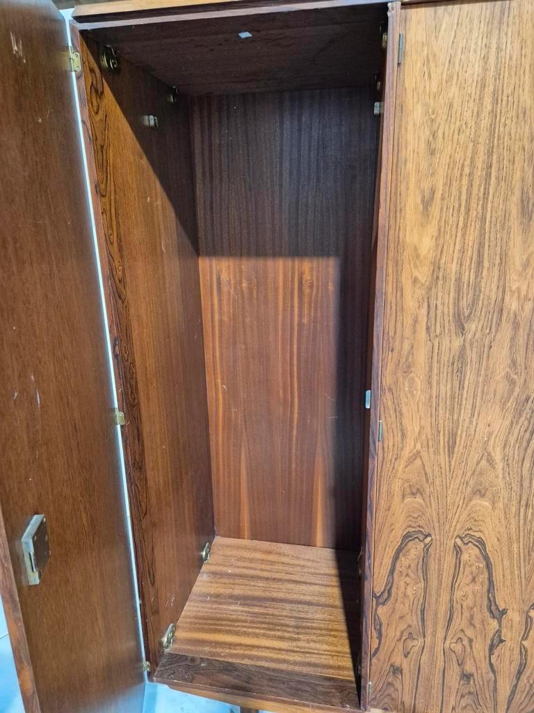 Mid Century Pallisander Fineer Klerenkast 4 Deurs Deens image 10