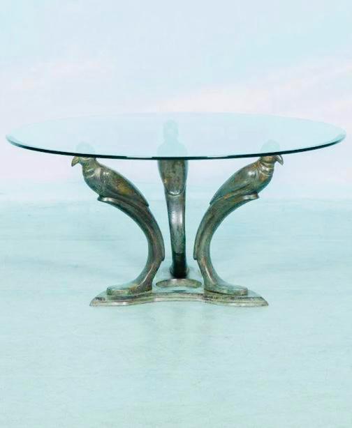 Hollywood Regency (salon-)tafel. Design Willy Darp. image 2