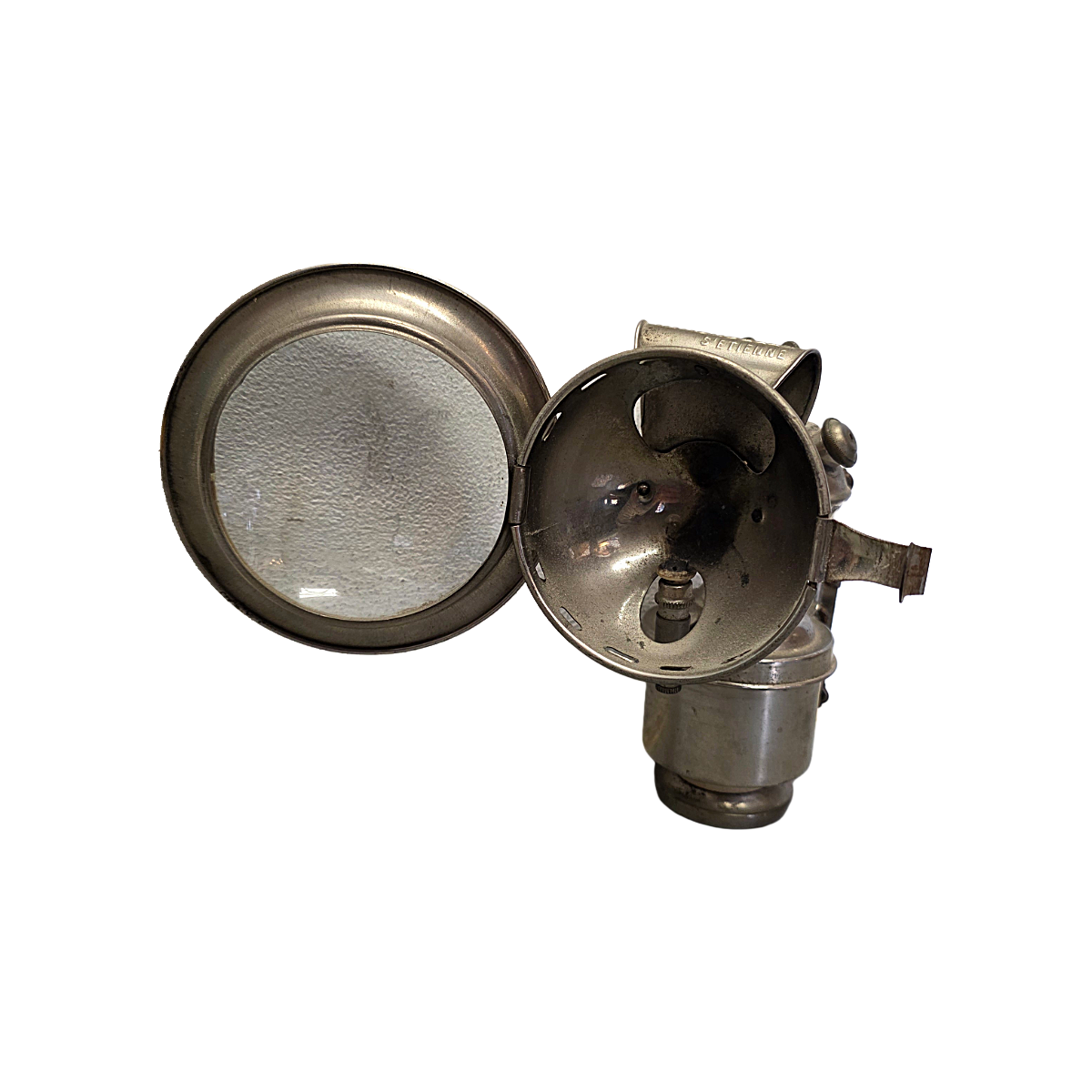 Antiek Franse Carbid Fietslamp Van Hirondelle, Circa 1920 image 2