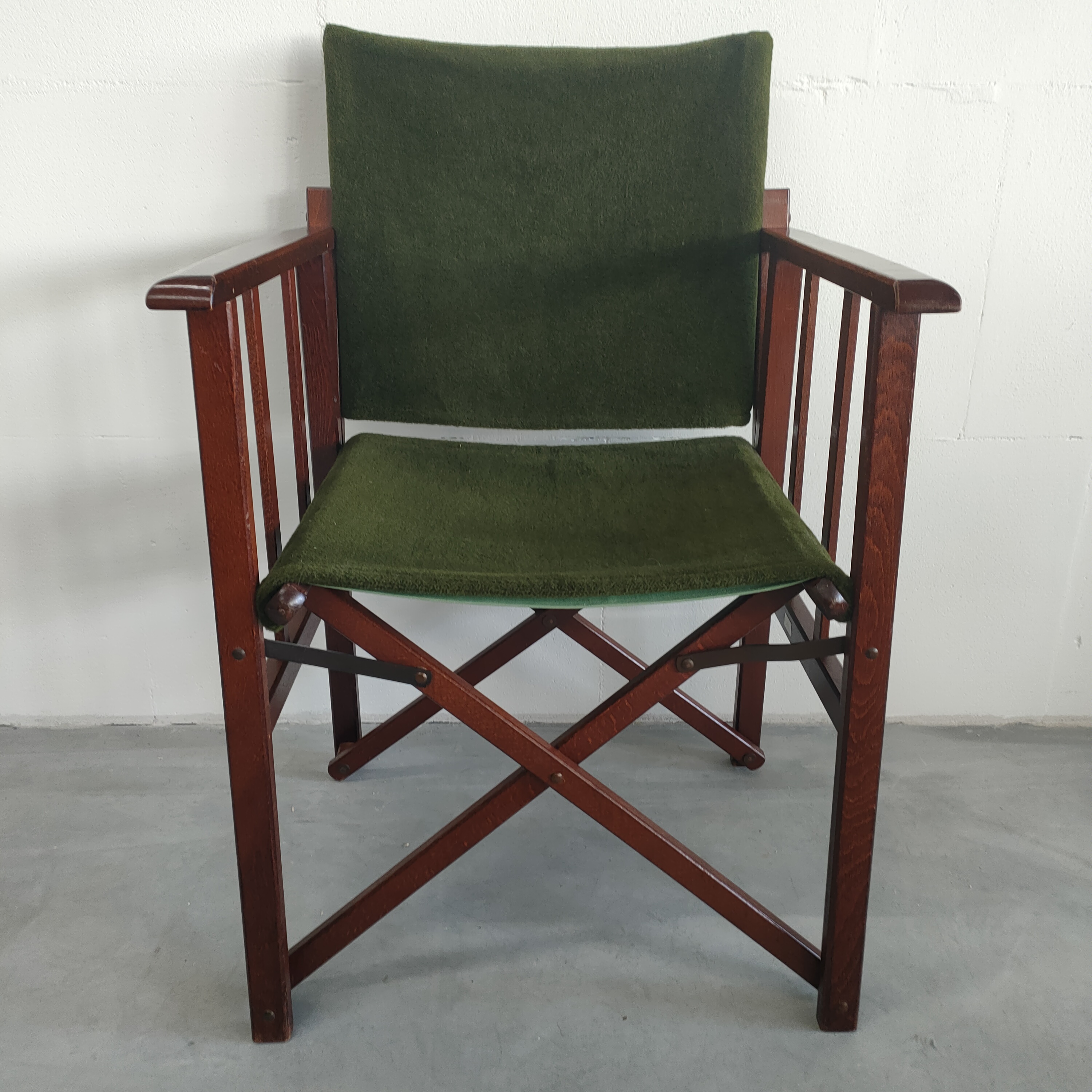 Unieke En Zeldzame Jaren 50 Green Brothers 'foldable' Regisseursstoelen Bridge Tafelset image 9