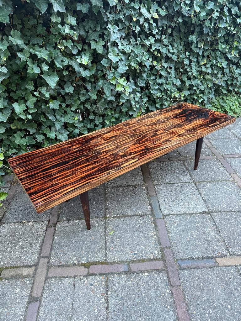 Macassar Ebbenhout Salontafel, Deens Design ‘50/‘60 Vintage image 8