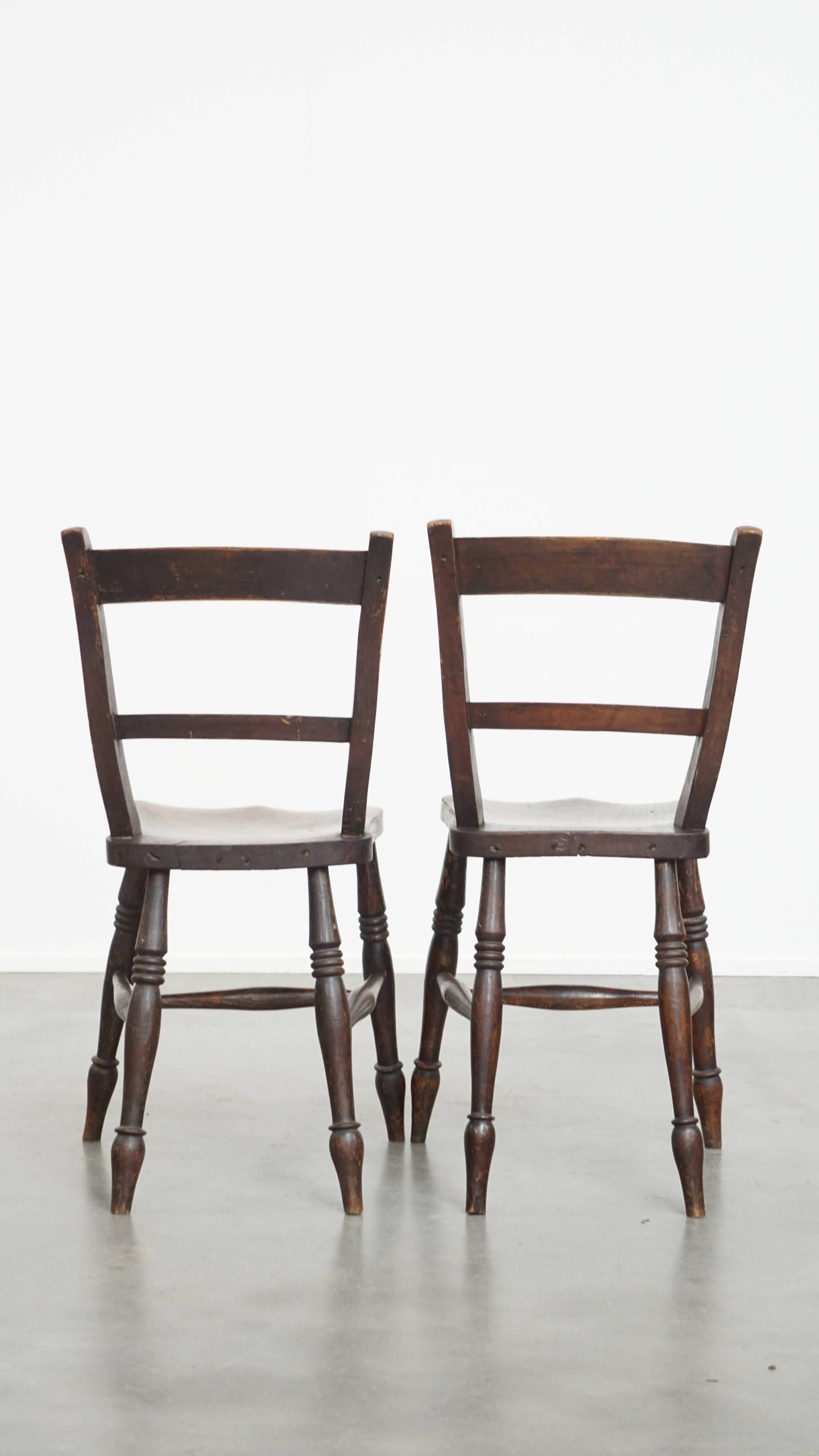 Tijdloze Elegante Set Van 10 Antieke Engelse Oxford Eetkamer/ Keuken Stoelen image 5
