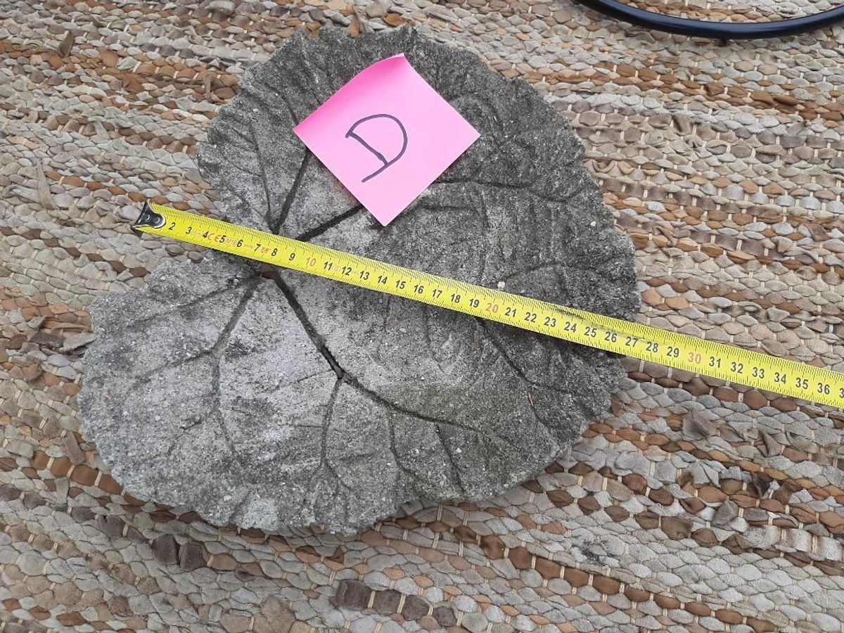 Handgemaakt Xl Vogelbad Blad Cement Voerschaal Tuindecoratie image 17