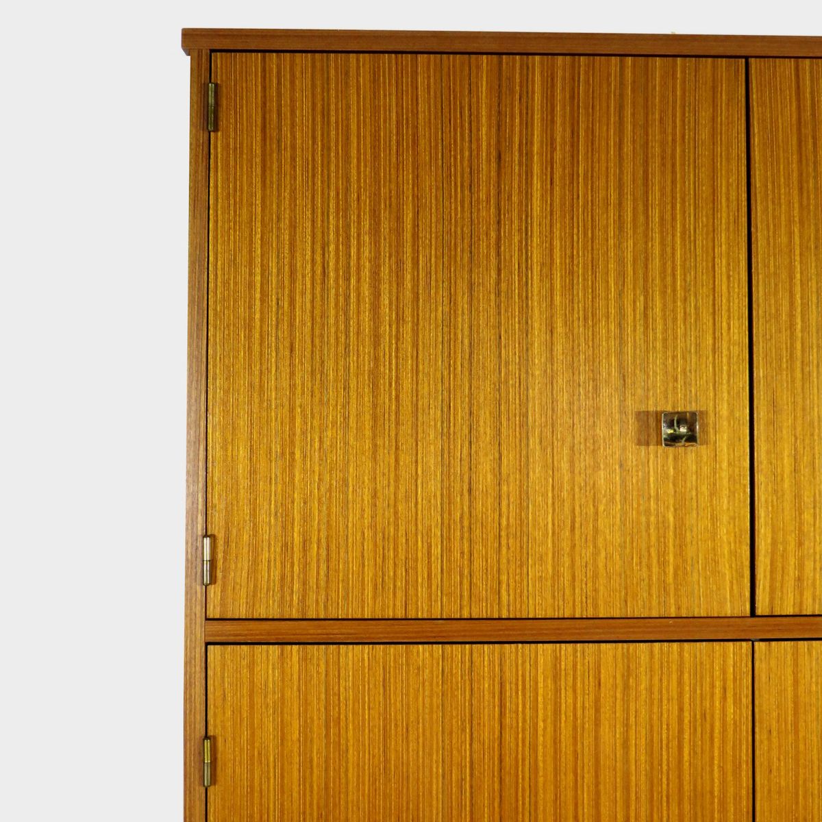Grote Hoge Vintage Design Kledingkast In Teak, 1960s image 8