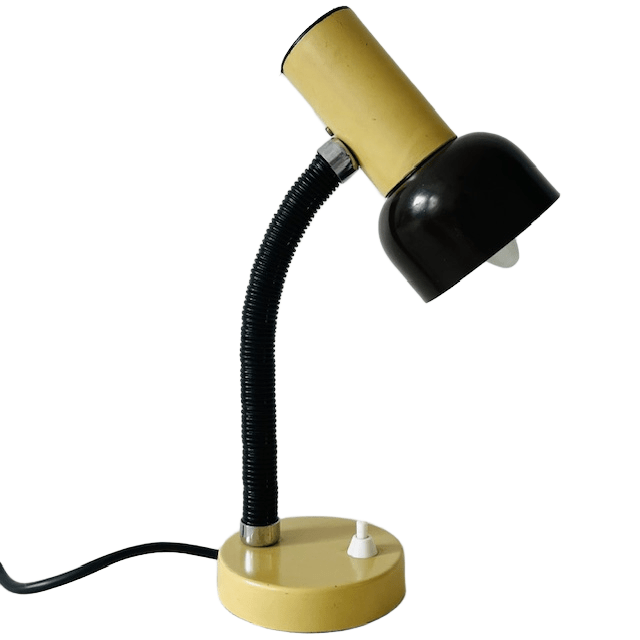 Vintage Gooseneck Bureaulamp Banana Split Massive Zwanenhals 1970’s image 2