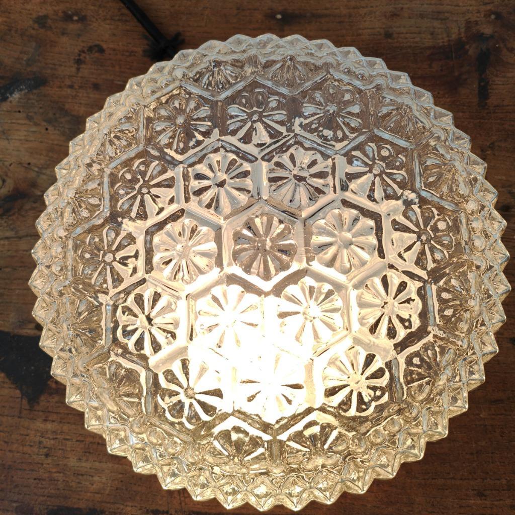 Vintage Plafonniere Retro Mid Century Glazen Plafondlamp 06 image 2