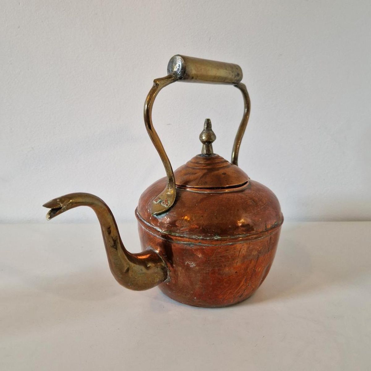 Antieke Koperen Ketel Kan Gieter image 6