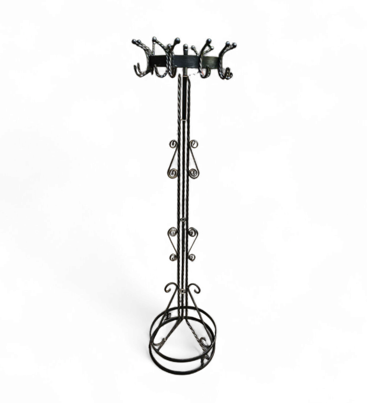 Free Standing / Wrought Iron / Coat Rack 1960s image 9