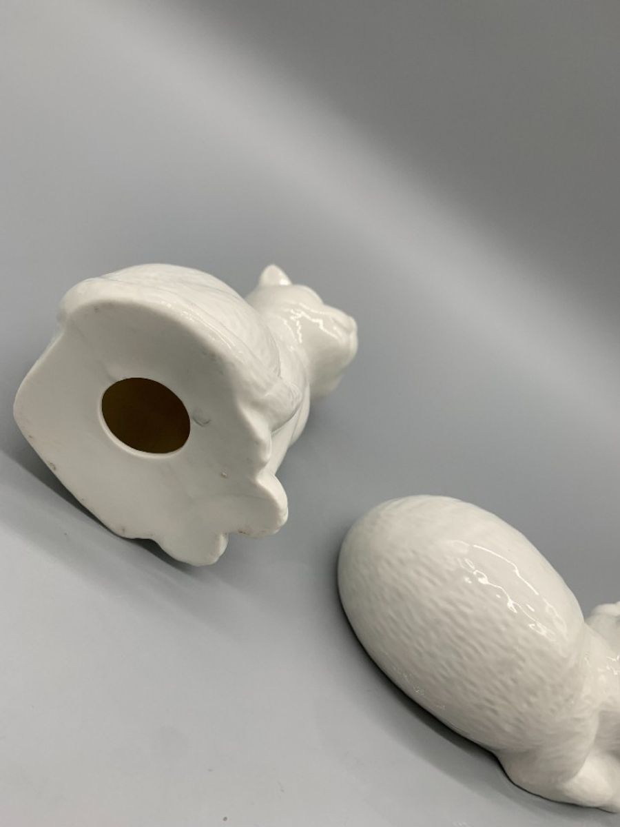 Decoratie Katten Wit Porselein Set image 7