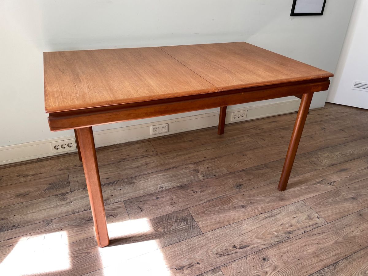 Eettafel | Teak | Jaren 60 | Verlengbaar image 7