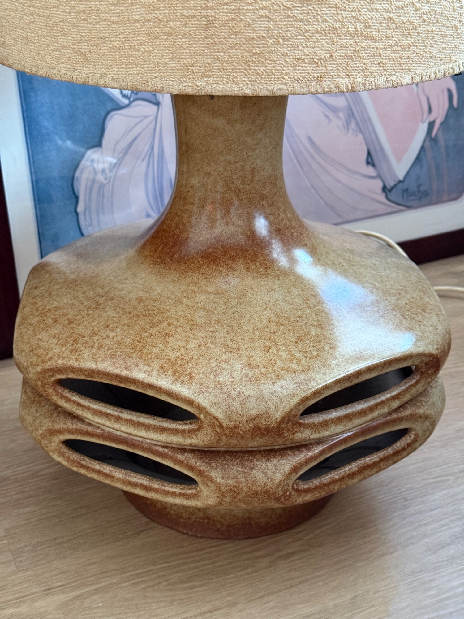 West Germany Vloerlamp Met Originele Kap image 9