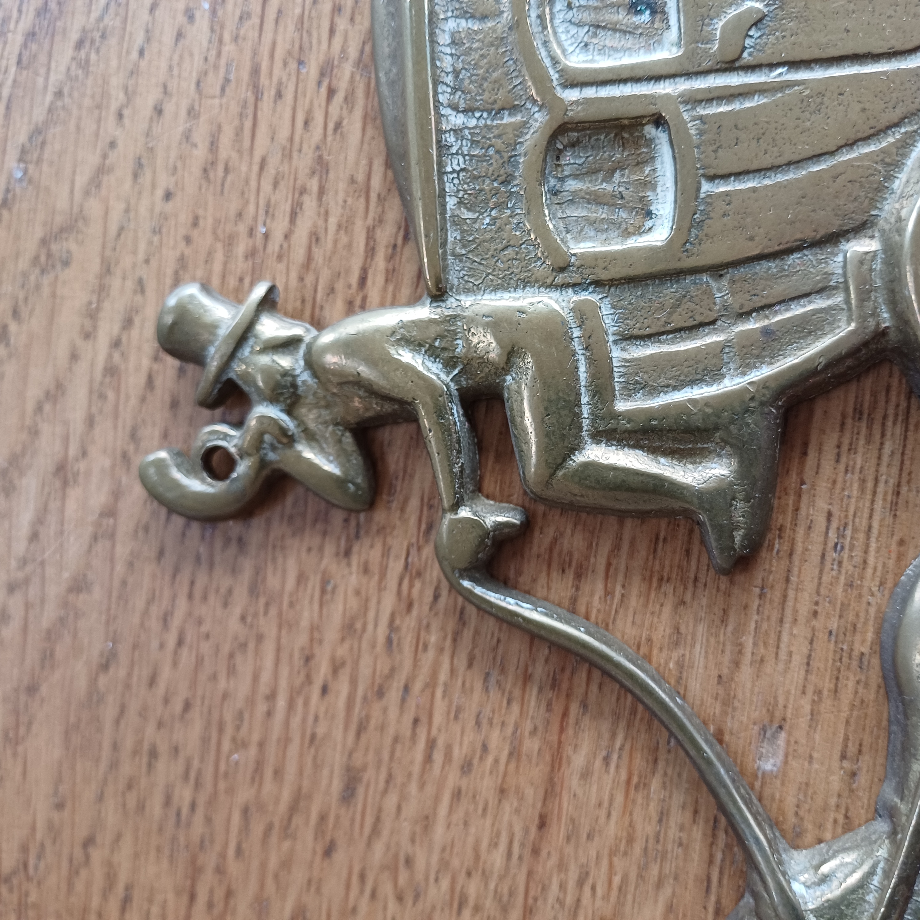 Messing Wandhaakjes Paarden Met Koets image 4