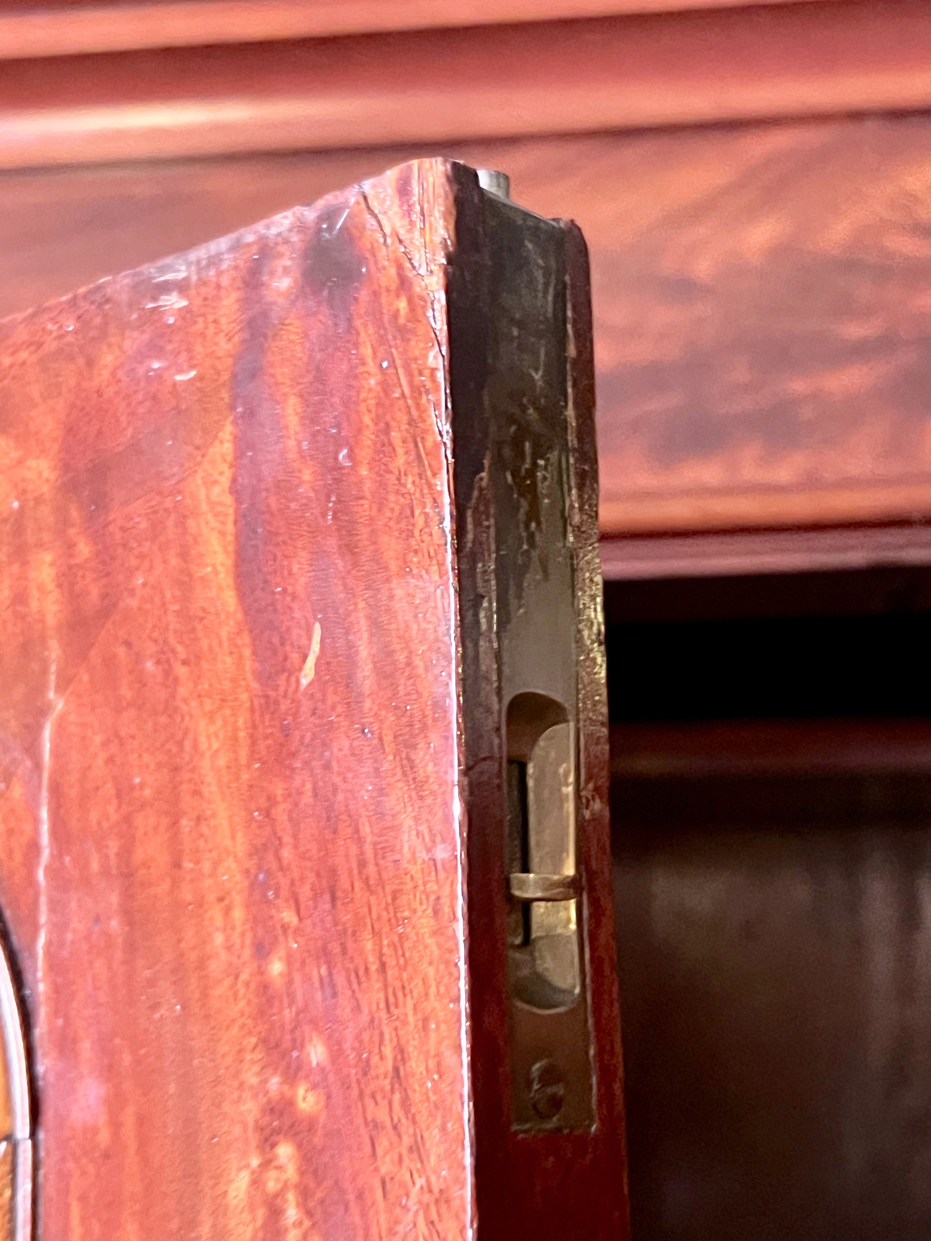 Uitneembare Antiek Mahonie Kast Met Planken En Lades, 188 Cm Hoog image 7