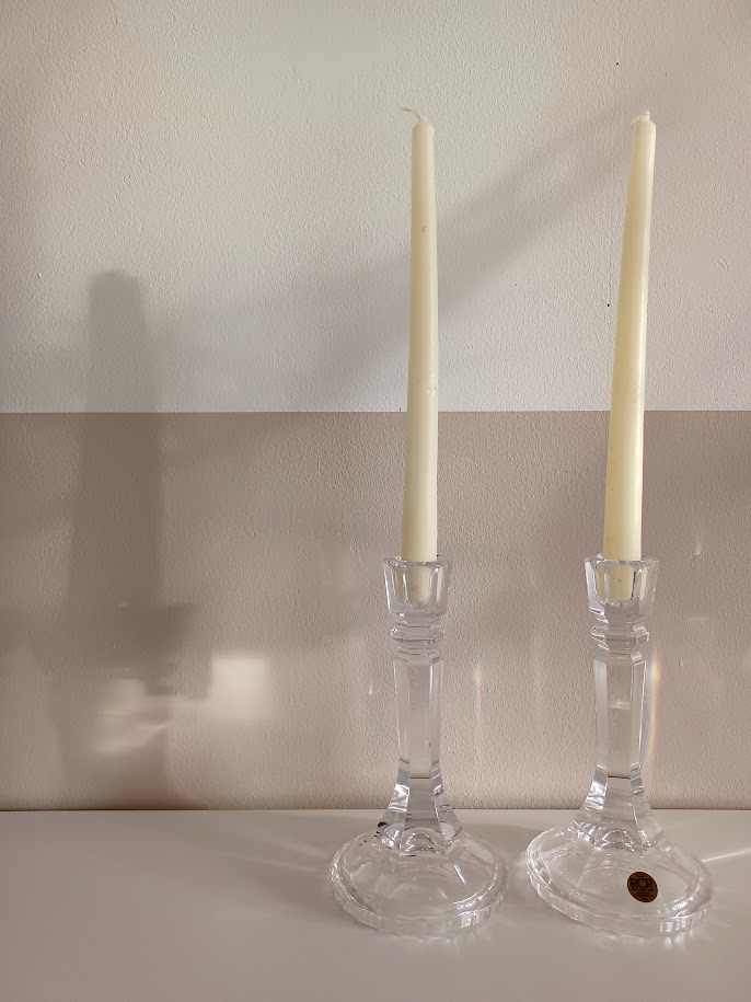 Elegante Italiaanse Vintage Loodkristallen Kaarsenhouders. Rcr Italia. image 10